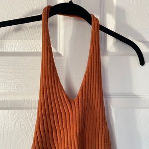 f21 burnt orange halter